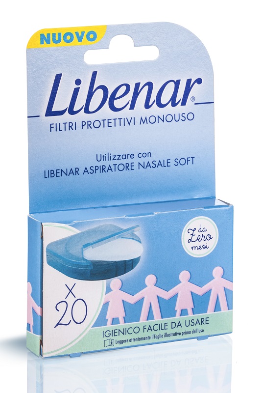 LIBENAR ASPIRATORE NASALE SOFT FILTRI 20 PEZZI - farmacialombardia.it