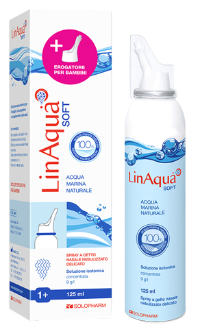 SOLUZIONE SPRAY ISOTONICA NASALE LINAQUA SOFT 125 ML CON DOPPIO EROGATORE - farmacialombardia.it