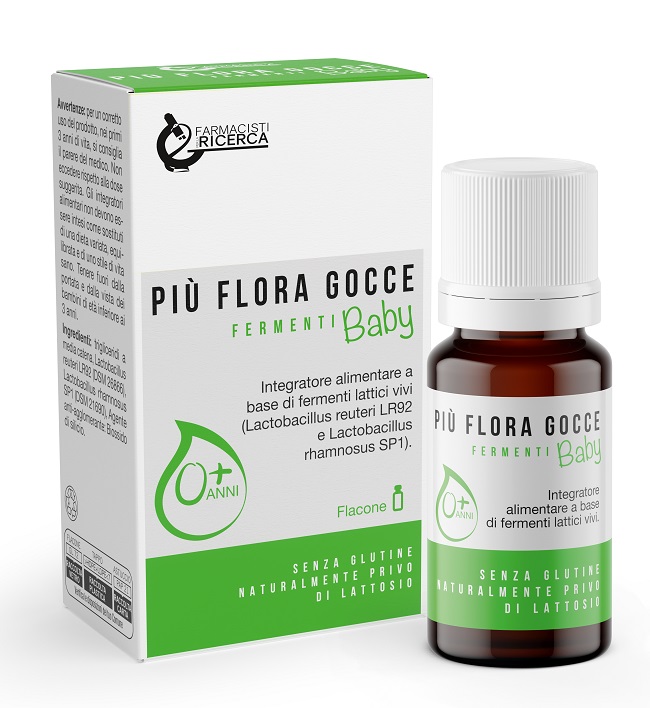 FPR PIU' FLORA FERMENTI GOCCE BABY 5 ML - farmacialombardia.it