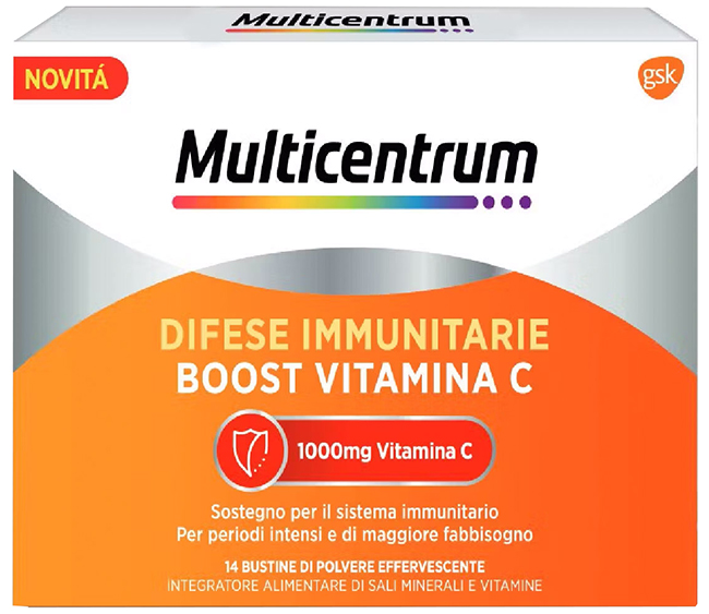 MULTICENTRUM DIFESE IMMUNITARIE BOOST VITAMINA C 28 BUSTINE - farmacialombardia.it