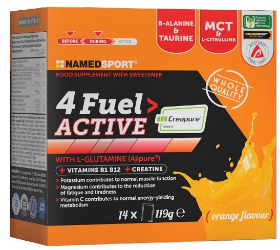 4 FUEL> ACTIVE 14 BUSTINE ORANGE FLAVOUR - farmacialombardia.it