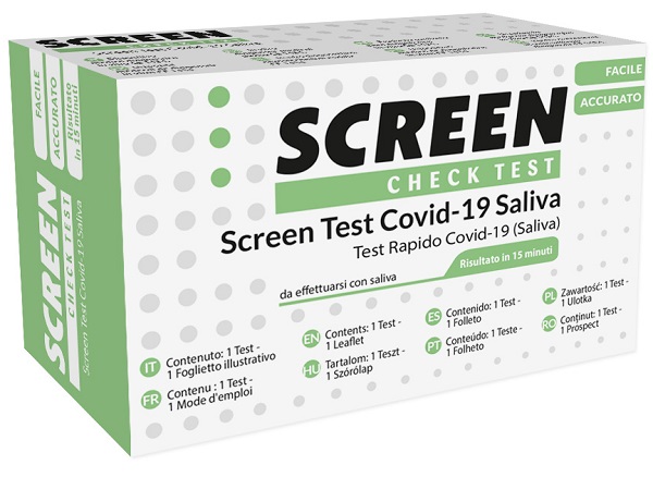 SCREEN TEST ANTIGENICO RAPIDO AUTODIAGNOSTICO COVID-19 SARS-COV-2 CAMPIONI SALIVARI SELFTEST COVID SALIVA SCREEN - farmacialombardia.it