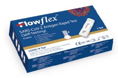 TEST ANTIGENICO RAPIDO COVID-19 FLOWFLEX AUTODIAGNOSTICO DETERMINAZIONE QUALITATIVA ANTIGENI SARS-COV-2 IN TAMPONI NASALI MEDIANTE IMMUNOCROMATOGRAFIA PROVETTA CON ALLUMINIO - farmacialombardia.it