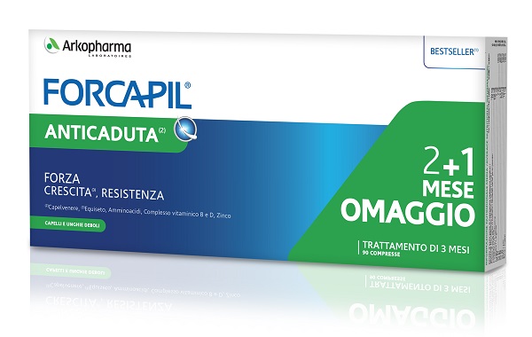 FORCAPIL ANTICADUTA 90CPR 2+1 MESE IN OMAGGIO - farmacialombardia.it