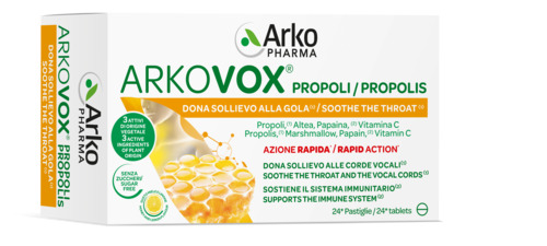 ARKOVOX PROPOLI MIELE/LIMONE 24 COMPRESSE - farmacialombardia.it