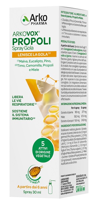 ARKOVOX PROPOLI SPRAY 30 ML - farmacialombardia.it