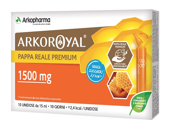 ARKOROYAL PAPPA REALE 1500MG SENZA ZUCCHERO 10 FLACONCINI DA 15 ML - farmacialombardia.it