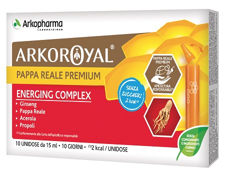 ARKOROYAL ENERGING COMPLEX SENZA ZUCCHERO 10 FLACONCINI DA 15 ML - farmacialombardia.it