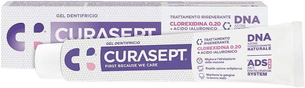 CURASEPT GEL DENTIFRICIO ADS DNA TRATTAMENTO RIGENERANTE 75 ML - farmacialombardia.it