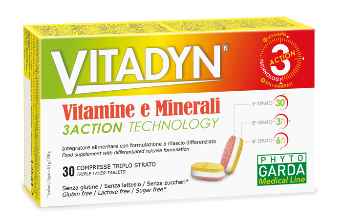 VITADYN VITAMINE/MINERALI 30 COMPRESSE RILASCIO DIFFERENZIATO - farmacialombardia.it