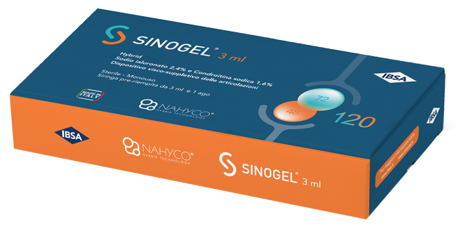 SIRINGA INTRA-ARTICOLARE SINOGEL 2,4% ACIDO IALURONICO + 1,6% CONDROITINA SODICA 3ML + 1 AGO - farmacialombardia.it