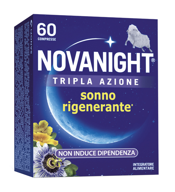 NOVANIGHT TRIPLA AZIONE SONNO RIGENERANTE 60 COMPRESSE - farmacialombardia.it