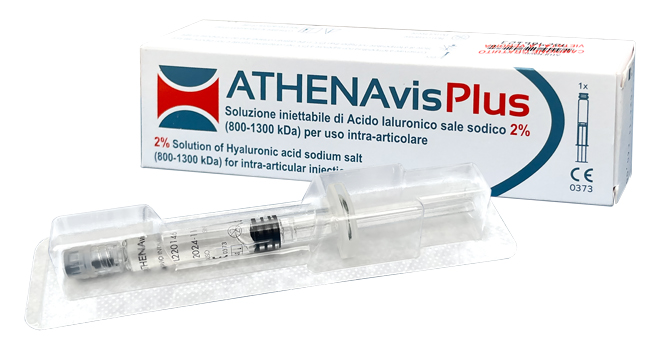 SIRINGA INTRA-ARTICOLARE ATHENAVIS PLUS ACIDO IALURONICO 2% 40 MG/2 ML 3 PEZZI - farmacialombardia.it
