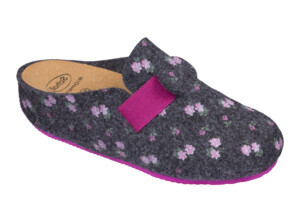 CALZATURA LARETH FLORAL PRINTED FELT WOMAN DK GREY/FUCHSIA 36 - farmacialombardia.it