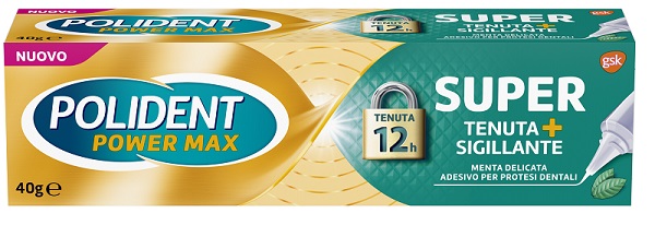 POLIDENT SUPER TENUTA+SIGILLANTE MENTA DELICATA ADESIVO PROTESI DENTALE 40 G - farmacialombardia.it