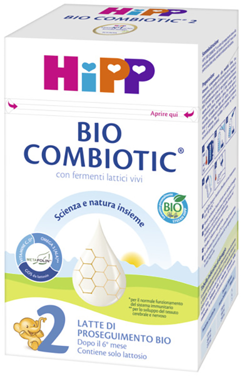 HIPP LATTE 2 COMBIOTIC 600 G BIO - farmacialombardia.it