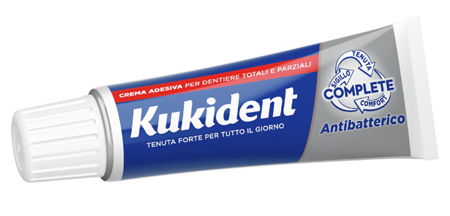 KUKIDENT ANTIBATTERICO CREMA ADESIVA DENTIERE 40 G - farmacialombardia.it