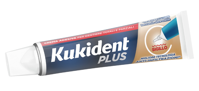 KUKIDENT PLUS BARRIERA ANTI-CIBO NEUTRO CREMA ADESIVA DENTIERE 40 G - farmacialombardia.it