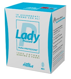 LADY PRESTERIL ASSORBENTI GIORNO CON ALI RIPIEGATI BIODEGRADABILI 10 PEZZI - farmacialombardia.it