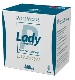 LADY PRESTERIL ASSORBENTI NOTTE CON ALI RIPIEGATI BIODEGRADABILI 10 PEZZI - farmacialombardia.it