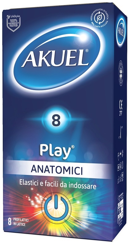 PROFILATTICO AKUEL PLAY ANATOMICO 8 PEZZI - farmacialombardia.it