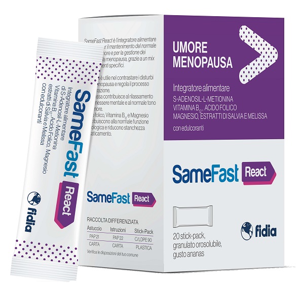 SAMEFAST REACT 20 STICK PACK - farmacialombardia.it