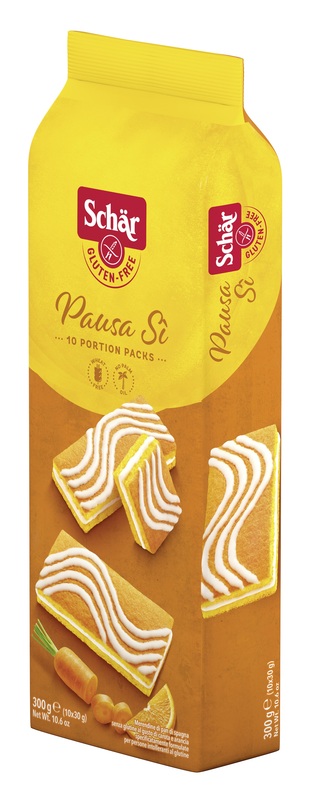 SCHAR PAUSA SI' MERENDINE DI PAN DI SPAGNA AL GUSTO DI CAROTA E ARANCIA 10 PORZIONI DA 30 G - farmacialombardia.it