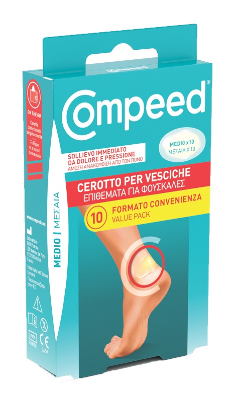 CEROTTI COMPEED PER VESCICHE MEDIO 10 PEZZI CARTON - farmacialombardia.it