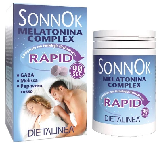 DIETALINEA SONNOK MELATONINA RAPID 60 COMPRESSE - farmacialombardia.it