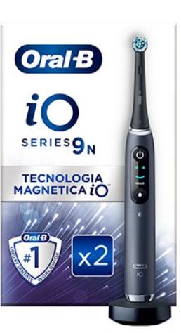 ORAL-B IO 9 BLACK SPAZZOLINO ELETTRICO + 2 REFILL - farmacialombardia.it