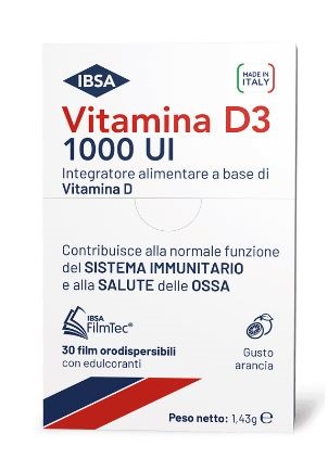 VITAMINA D3 IBSA 1000UI 30 FILM ORODISPERSIBILI - farmacialombardia.it