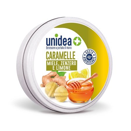 UNIDEA CARAMELLE MIELE ZENZERO E LIMONE 40 G - farmacialombardia.it
