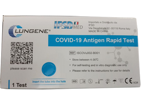 TEST ANTIGENICO RAPIDO COVID-19 CLUNGENE AUTODIAGNOSTICO DETERMINAZIONE QUALITATIVA ANTGENI SARS-COV-2 IN TAMPONI NASALI MEDIANTE IMMUNOCROMATOGRAFIA - farmacialombardia.it
