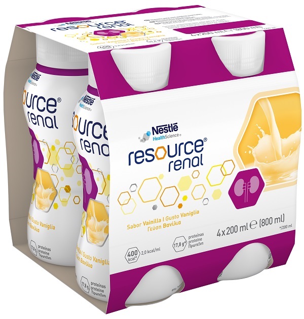 RESOURCE RENAL VANIGLIA 4 BOTTIGLIETTE DA 200 ML - farmacialombardia.it