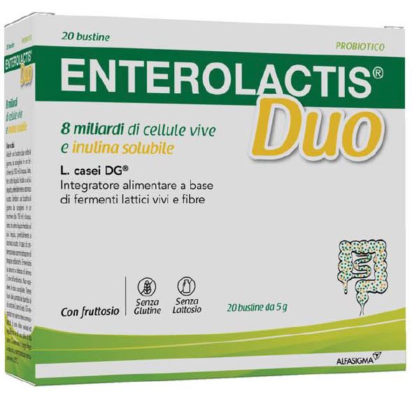 ENTEROLACTIS DUO INULINA 20 BUSTINE 5 G - farmacialombardia.it