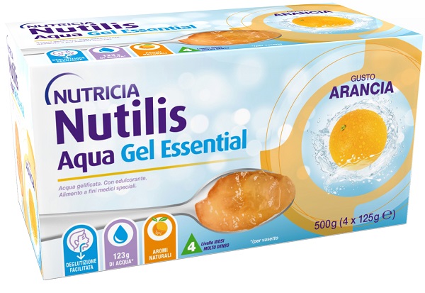 NUTILIS AQUA GEL ARANCIA 4 PEZZI DA 125 G - farmacialombardia.it