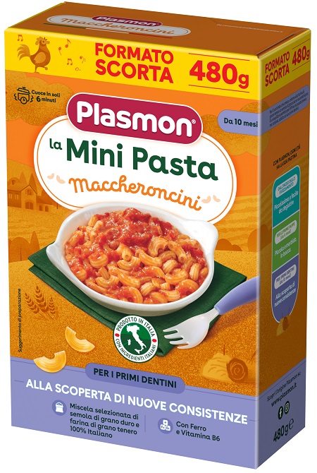 PLASMON PASTINA MACCHERONCINI 480 G - farmacialombardia.it